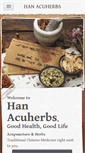 Mobile Screenshot of hanacuherbs.com